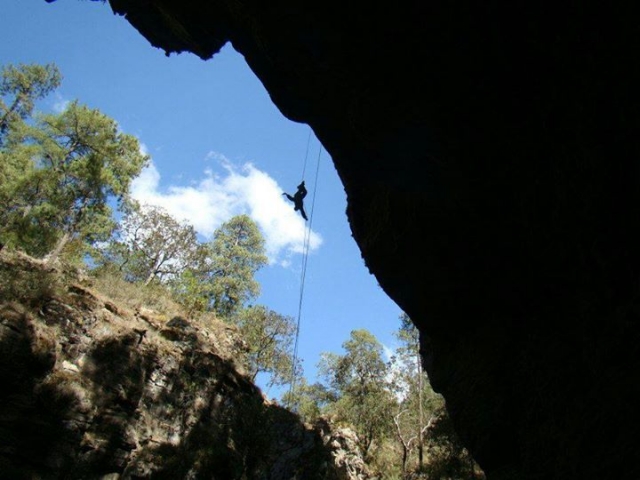 descenso de rappel